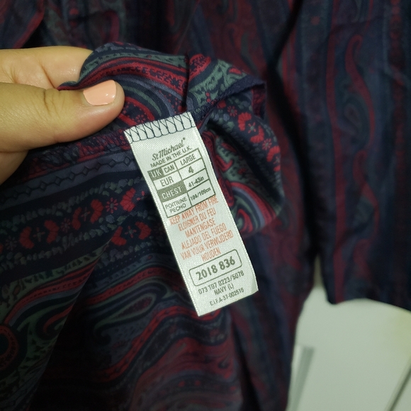 MARKS & SPENCER Paisley Dressing Gown/Robe - Picture 8 of 9